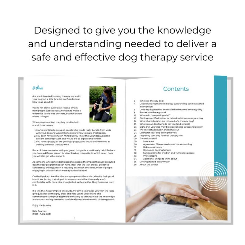 Guide to dog therapy in the UK & training workbook bundle - Image 2
